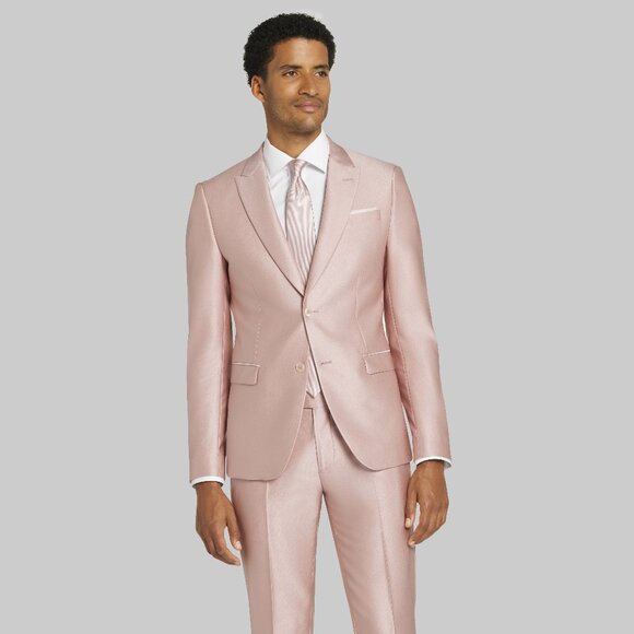 BRAND NEW Jos. A. Bank Skinny Fit Solid Suit Jacket PINK 40L 40 LONG - Picture 1 of 1